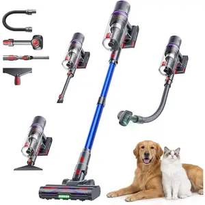 Cordless Vacuum Cleaner, 650W 55KPA 70 Mins Vacuum Cleaners for , Pet Brush & Sofa Brush, 3.3Ft Hose, Wall-Mount , Stick Vacuum for /Sofa/Carpet/Hard Floor