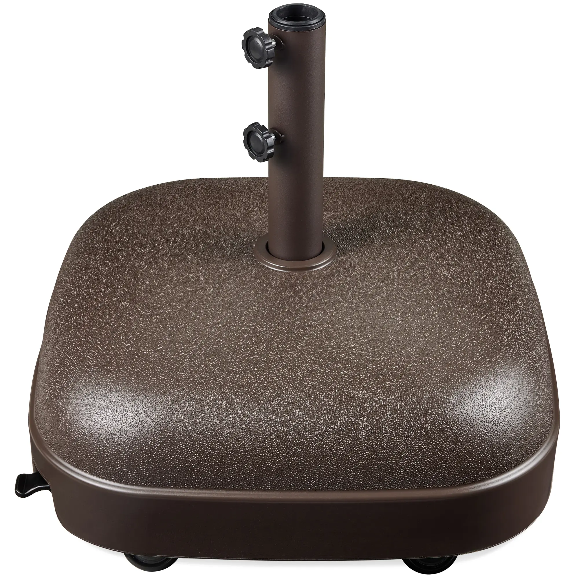 Best Choice Products 123lb Capacity Fillable Mobile Umbrella Base for Patio, Deck, 4 Wheels - Dome Square