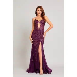 Sexy Plum Brides Maid/Evening Dress