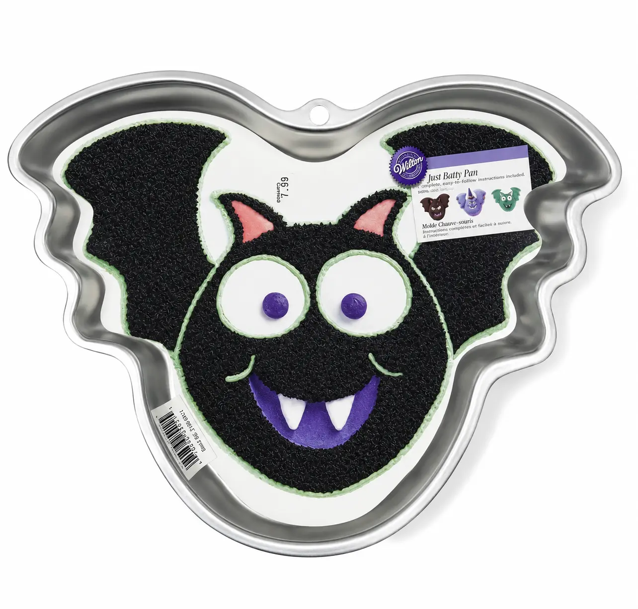 Wilton Just Batty Cake Pan Aluminum New with Insert Vintage 2004