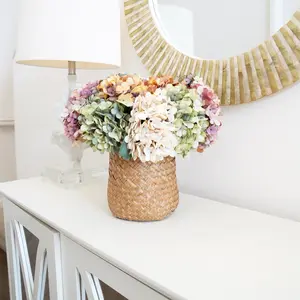 Artificial Hydrangea | Faux Hydrangea | DIY | Gift Flowers Idea | Home Decor Decorative Fruit Plants Light Ornaments Leaf