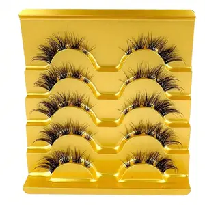 10pcs Slanted Flying Fox Style Eyelashes – Segmented Self-Grafting Design | Easy To Apply, Natural Look, Great For Personal Use & Gifting