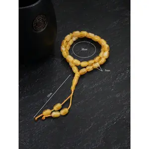 Vintage Islamic Geometric Prayer Beads Bracelet, 1 Pc Hand-Woven Rope Design, Unisex Accessory for Muslim, Ideal for Prayer and Daily Use, Random-Style Beige Bracelet