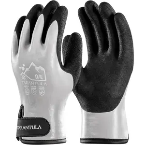 Heavy Duty Winter Gloves, Latex Fully Soaked, 100% Waterproof Gloves, Thermal Insulated Winter Dipped Gloves