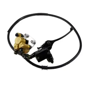 Front Hydraulic Brake Assembly, Brake Master Caliper Cylinder - 1100mm Cable, Dual Pump, for 50cc 70cc 90cc 110cc 125cc 140cc Pit Dirt Bike Apollo Taotao CRF50 XR50 CRF70 XR70 SSR KX65 KLX