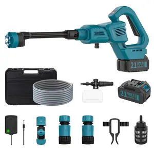 Cordless Washer  970psi Portable Compatible With Makita 3 Speed Adjustment Lcd Touch Screen Power 5.0ah For Car/floor/patio