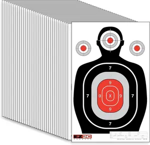 EZ2C Targets #30 Silhouette  12"x18" Paper Shooting Target USA Made