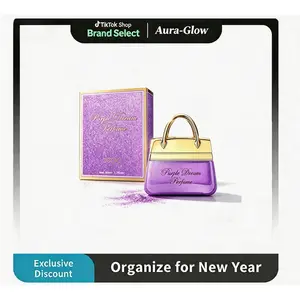 Deold Purple Dream Perfume 50ml - Elegant Luxury Women's Fragrance, Handbag-Shaped Glitter Bottle, Long-Lasting Scent, Ideal Gift for Women, Elegant Women's Fragrance