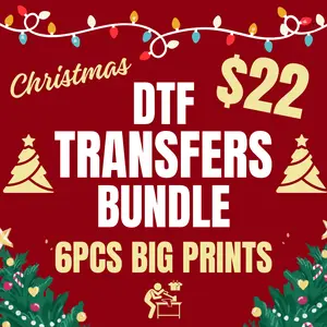 CHRISTMAS DTF TRANSFERS BUNDLES ( 7PCS )