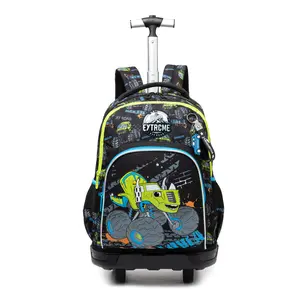 Kids Rolling Backpack for Boys Backpack with Wheels for School Backpacks for Boys Kids Bookbag for Primary Middle School Students with Lunch Box Set