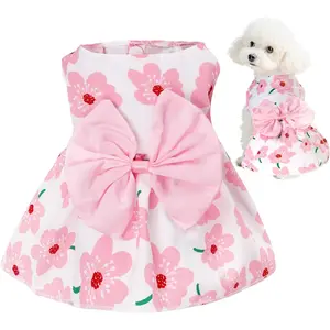 Choyaxo floral dog dress cute dog skirt summer pet clothes for puppy small cats