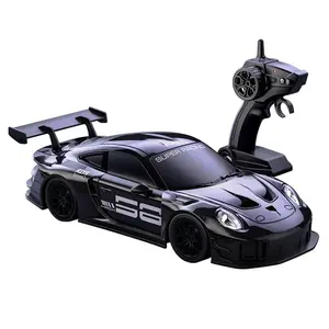 Remote Control Racing Car, 1:24 Scale Electric Drift Car Model with Lights, Rc Drift Car, Birthday Gift, Unisex Toy, Indoor Outdoor Use, Lithium Battery