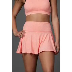 Legendary Flouncy Skirt in Coral HeatherFlex - FINAL SALE