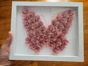 Butterfly Customized Flower shadow boxes , Butterfly shadow boxes