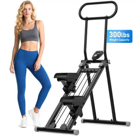 HXD-ERGO Stair Stepper Machine for Full-Body Workout with LCD Display, Adjustable Handlebars and Pedals, Perfect for Home and Office Workouts,Home Fitness Equipment for Women&Men climber stepper dealsforyoudays