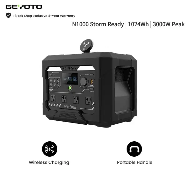 N1000 Storm Ready | 1024Wh 1800W｜*Only Station