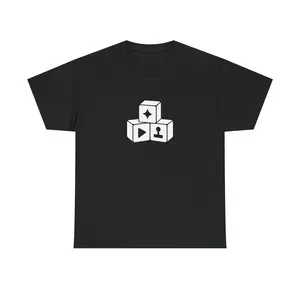 Block Stack Logo Tee (Black)
