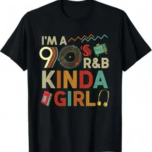 90s R&B Vibe T-Shirt for Women, Retro 90s Music Graphic Tee, Funny Nostalgic Shirt No box included