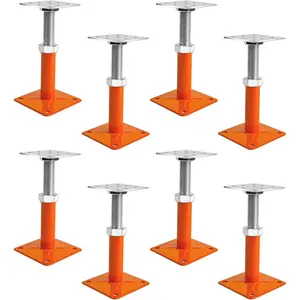 House Jacks for Leveling, 5-8" Mini Screw Jack Adjustable Deck Supports, Floor Joist Support Jack Stands, House Leveling Jacks for Floor, , Deck Foundation, Porch, Roof, Staircase