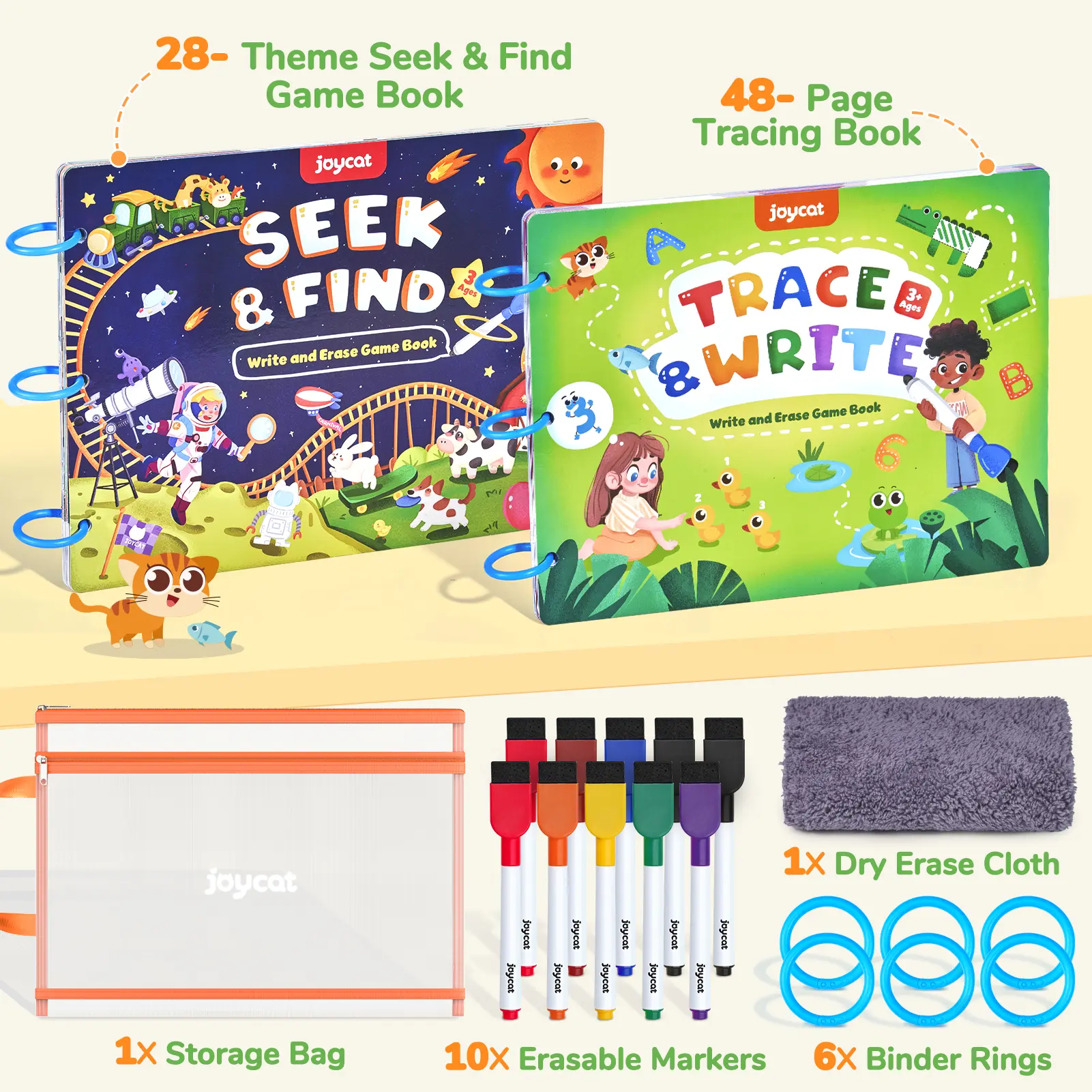 Handwriting Practice Book + Seek & Find Game Book
