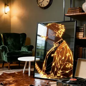 1pc Japanese Style Demon Slayer Canvas Print, Modern Wall Art Decor for Living Room & Bedroom, Perfect Gift Idea for Fans