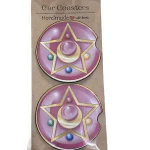 Car coaster Sailor Moon inspired | 90’s nostalgia | car coaster