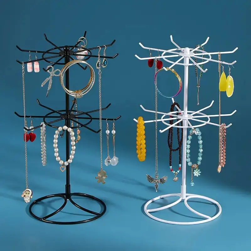 Rotating Jewelry Hanger Night Market Stall Commodity Necklace Bracelet Lipstick Display Rack Shelf Jewelry Rack Storage Rack