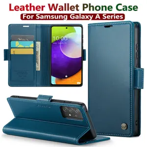 Luxury Leather Wallet Case for  Samsung Galaxy A54 55 53 52 71 72 73 51 34 32 15 Series Mobile Phone Case Card Slots Flip Cover phone cases cellphoneprotect