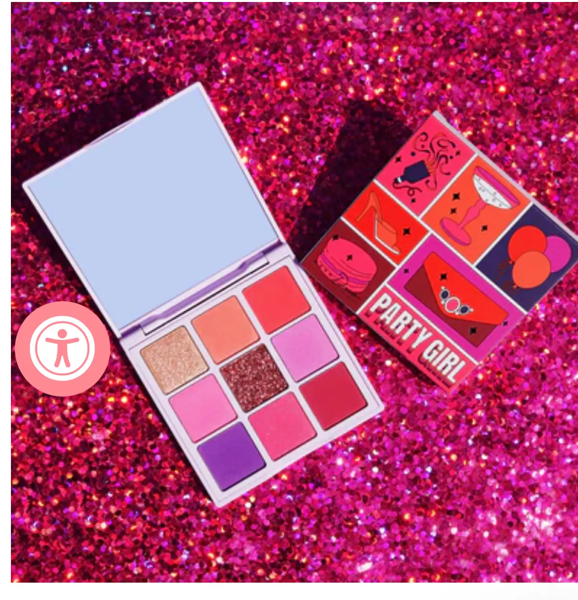 PARTY GIRL Eye Shadow Palette Berry Eyeshadow