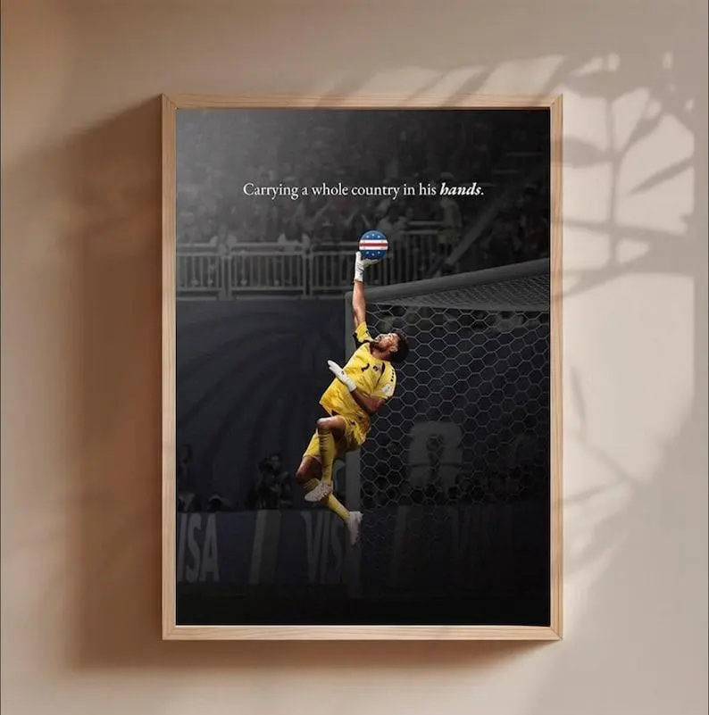 Vozinha Cape Verde Goalkeeper Poster Inspirational Football Wall Art Sports Print 2026 Fan Gift