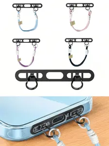 Double Buckle Phone Lanyard, Anti-Clogging Charging Port, Portable Safety Phone Strap, Durable Fashion Design, Modern Accessory Gift, Phone Wrist Strap, Adjustable Phone Strap, Cell Phone Charm