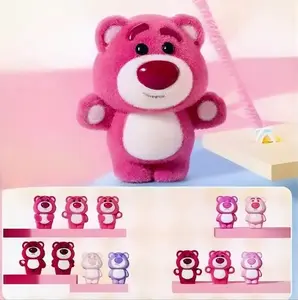 Disney Lotso Bear Mini Beans Blind Box 4 Pieces Per Pack Random Cute Figure Collectible Great for Desk Decor & Holiday Gifts Summervibes