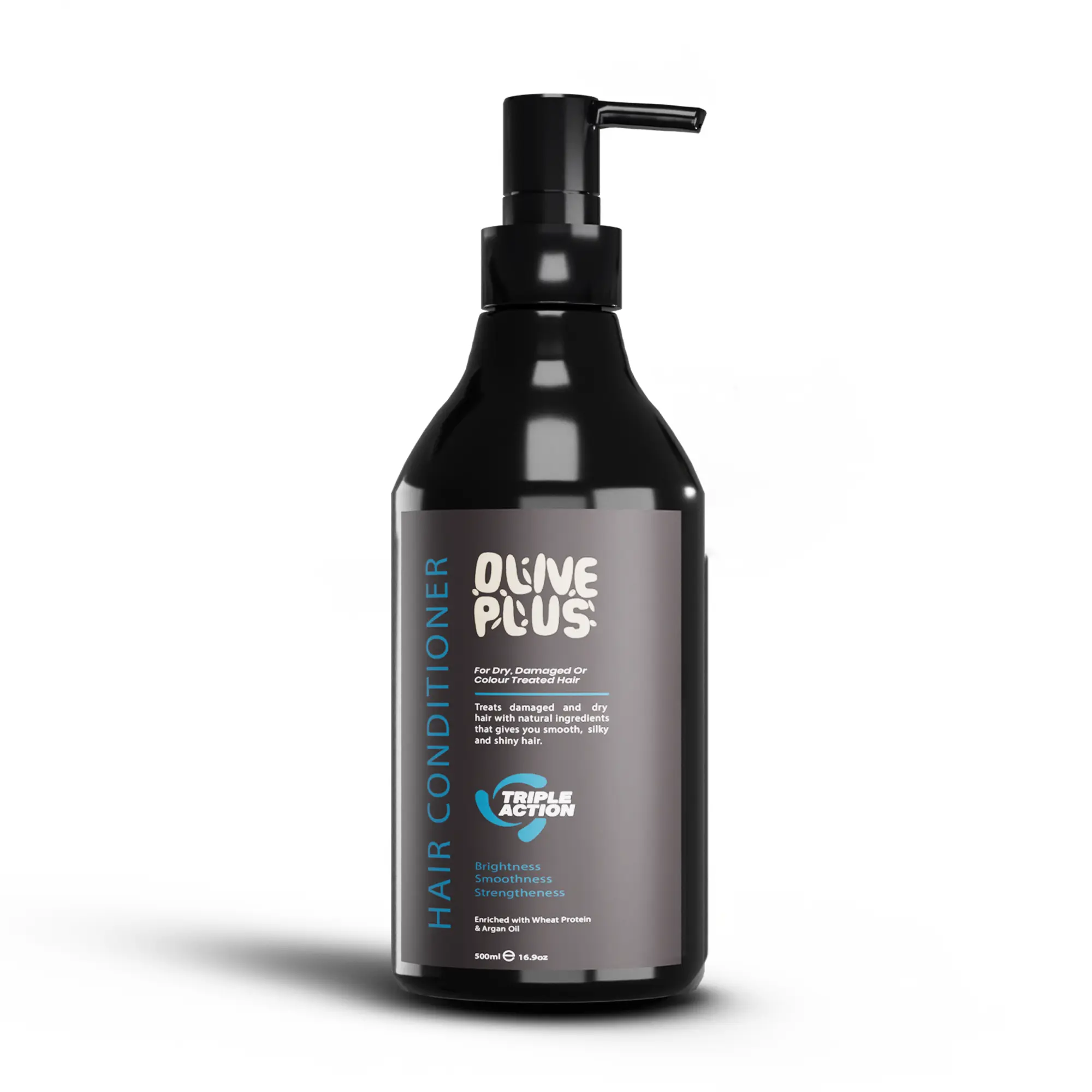 OLIVE PLUS Nourishing Hair Conditioner with Shea Butter, Wheat Protein & Argan Oil – For Soft, Smooth Hair (500ml)