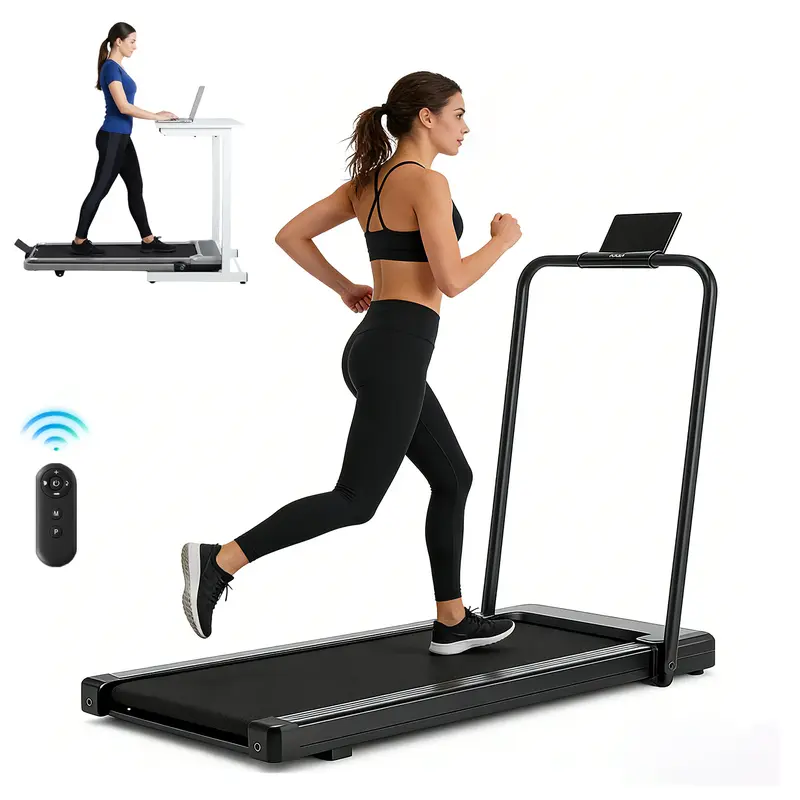 Compact 3-in-1 Under Desk Treadmill - Quiet Walking Pad with Remote & LED Display, 200 LBS Capacity, Portable for Home/Office