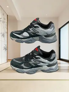 Vintage Couple Sports Shoes, Unisex Versatile Dad Sneakers, Medium Width, Casual Style, Low Top, Rubber Sole, All Seasons, Walking Shoes