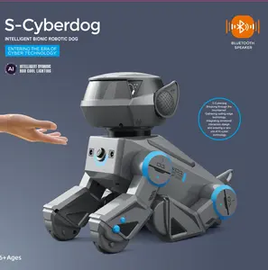 Remote Gesture Control Sensing Electric Robot,LED Light-Up Eyes Stunt Dog Toys,Smart Intelligent Interactive Remote-Controlled Robot Puppy,AI for Kids,STEM baby,Programmable RC gift,Voice,Dancing,Electronic Mechanical,Adults Companion,for boy Christmas