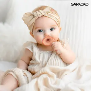 Garkoko  Baby Pacifier for Breastfed Babies | BPA Free Silicone | Breathable, Easy to Clean | 4 Pack