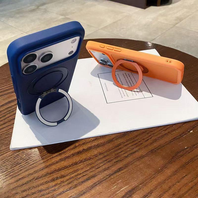 360° Rotatable Magnetic Kickstand Case for iPhone 17 16 15 14 13 12 Pro Max Plus, Skin-Friendly Matte Finish, Large Cutout Design, Shockproof Full Body Protective Phone Cover Perfect Gift for Her/Him 360° Rotatable Magnetic Kickstand Case for iPhone 17 16 15 14 13 12 Pro Max Plus, Skin-Friendly Matte Finish, Large Cutout Design, Shockproof Full Body Protective Phone Cover Perfect Gift for Her/Him