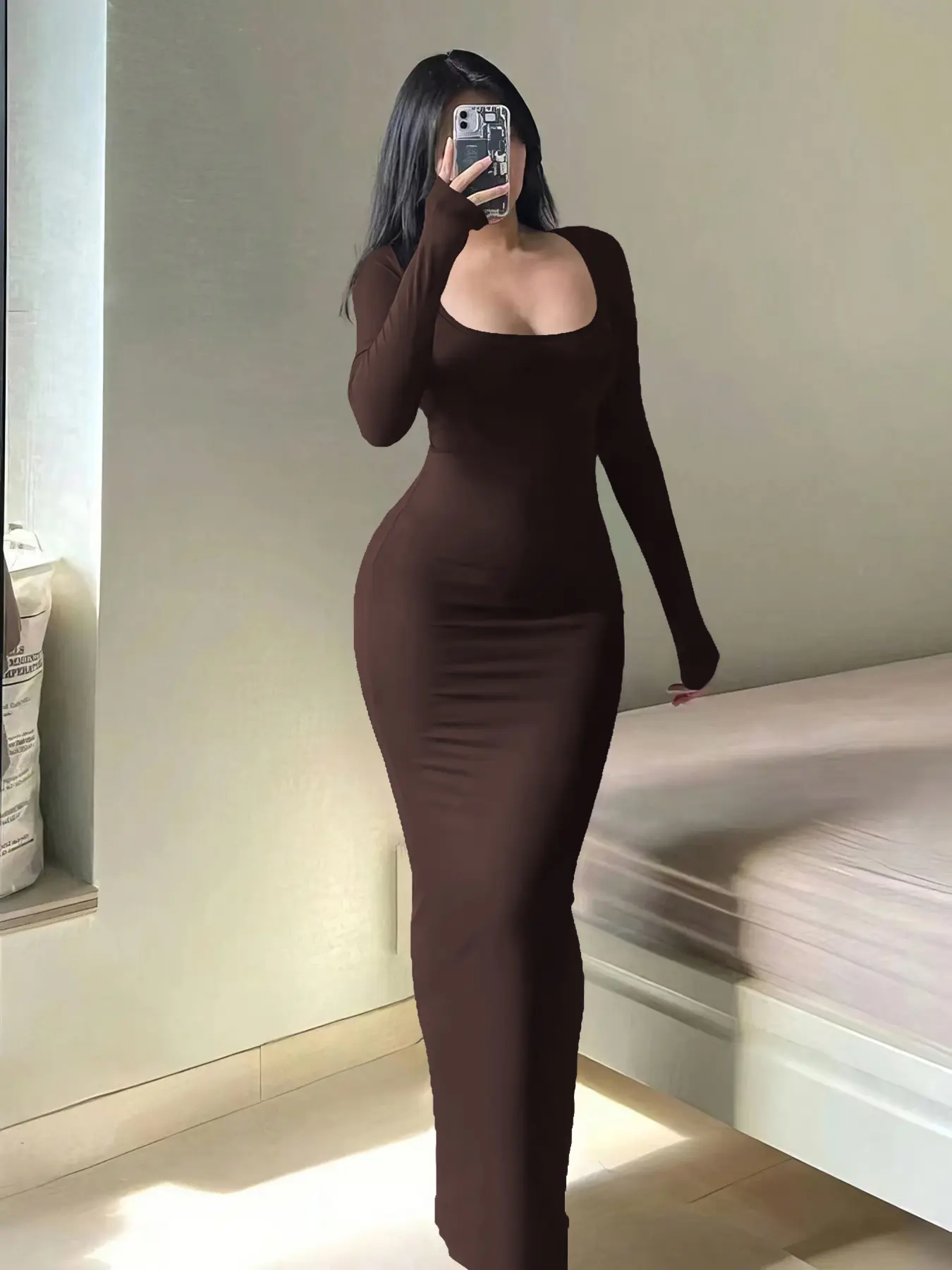 tight-fitting dress Sexy Short Tight Party Dress with Corset Back Black / 10