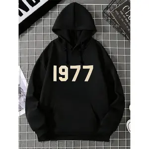 Fashionable 1977 Hoodie Sweatshirt Casual Street Style Long Sleeve Gift