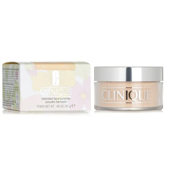 Clinique Blended Face Powder - #03 Transparency 3, Lightweight Setting Powder, Oil-Control Cosmetic Makeup for Foundation & Concealer Touch-Ups, Smooth