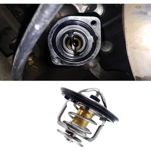 Car Thermostat, High Performance Thermostat, Automotive Replacement Engine Thermostats, Auto Engine Coolant Thermostat Compatible with Honda Civic CRV CRZ, Replaces # 19301-PAA-306, 19301-PLC-315