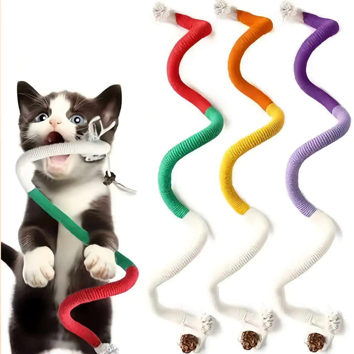 Cat Toys for Indoor Cats, Kitten Toys for Indoor Kittens, Catnip Rope ...