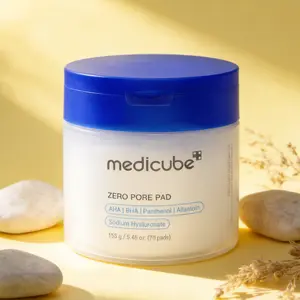 Medicube Zero Pore Pad, Daily AHA BHA Toner Pads for Blackheads & Large Pores, Dual-Sided Exfoliating Pads with Hyaluronic Acid for Oily Skin