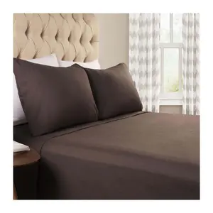 Superior Cotton Flannel Deep Pocket Solid Sheet, Split King