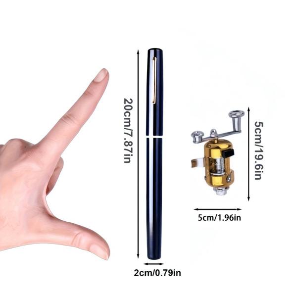 2 Set Pocket-Sized Pen Fishing Rod - Compact & Lightweight for Travel, Ice & Bridge Fishing - Portable Gear for Beginners & Enthusiasts 2 Set Pocket-Sized Pen Fishing Rod - Compact & Lightweight for Travel, Ice & Bridge Fishing - Portable Gear for Beginners & Enthusiasts