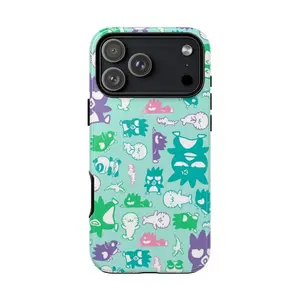 Blue Kawaii Bad Badtz-Maru iPhone Case – Colorful Sanrio, Phonecase for 17 16 15 14promax - Gift
