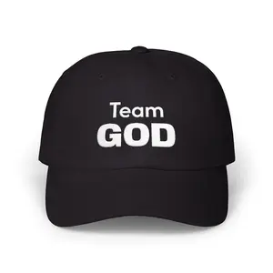 Team God Embroidered Faith Baseball Cap | Low Profile Christian Hat