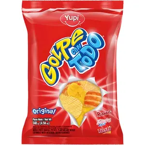 Yupi Golpe Con Todo Original 140g | Colombian Mixed Snack Bag (Potato, Plantain & Pork Rind Bits)
