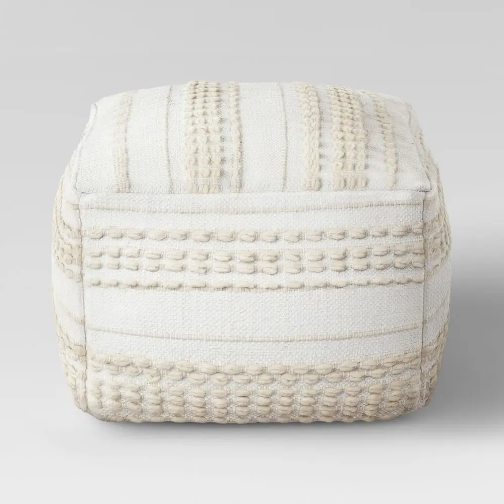Lory Pouf Textured Neutral - Opalhouse